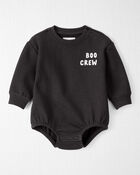 Baby Organic Cotton Boo Crew Bodysuit, image 1 of 4 slides