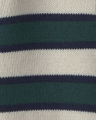 B&eacute;b&eacute; gar&ccedil;on - Chandail polo en tricot de coton biologique &agrave; rayures, image 3 sur 3 diapositives