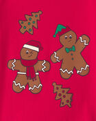 Tout-petit gar&ccedil;on - T-shirt manches longues &agrave; motif pain d&rsquo;&eacute;pice de No&euml;l - Rouge, image 2 sur 2 diapositives