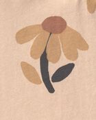 Toute-petite fille - Haut p&eacute;plum manches longues en motif floral - Beige, image 2 sur 2 diapositives