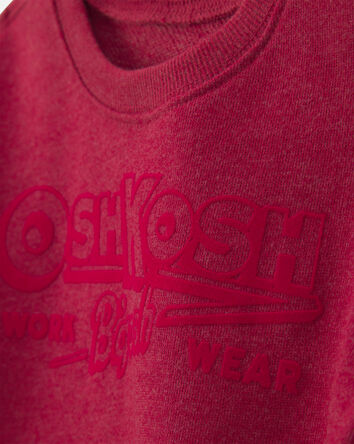 Baby Boy OshKosh Logo French Terry Pullover Sweatshirt - Red, 