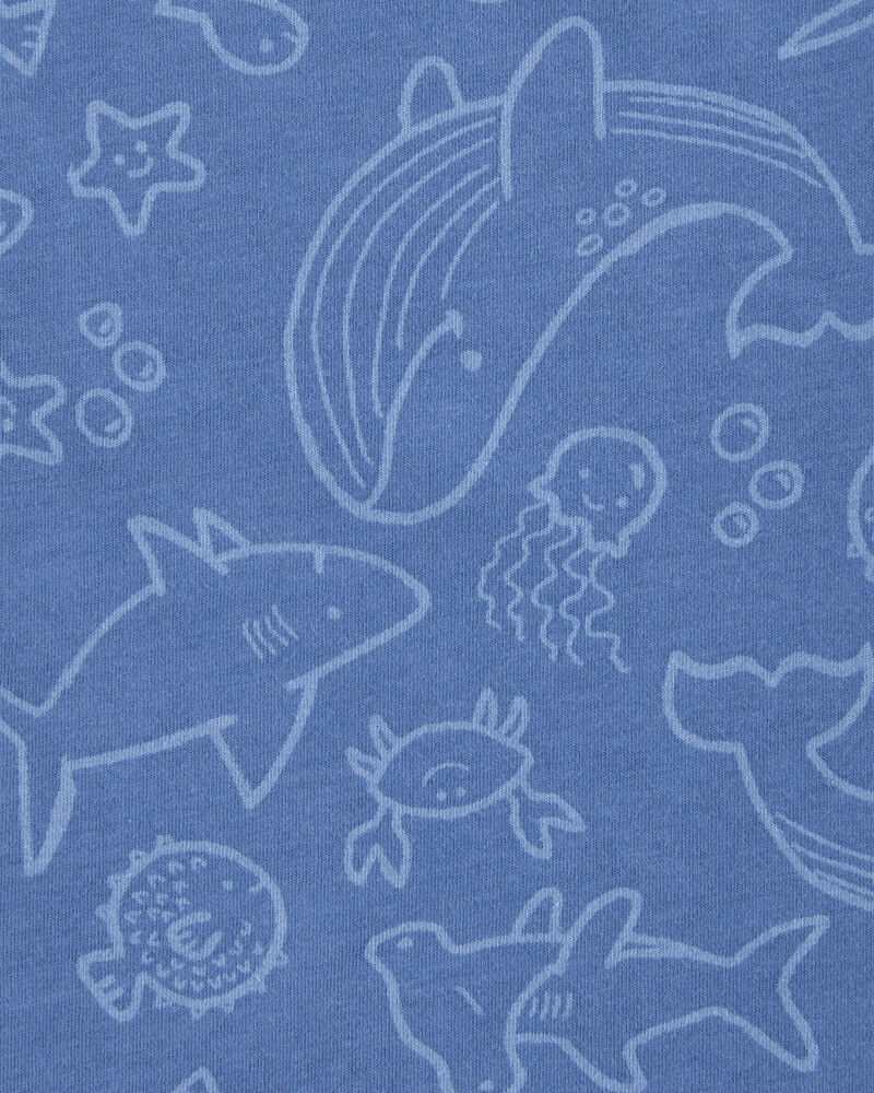 Baby Sea Animals Graphic Tank - Blue, image 2 of 3 slides