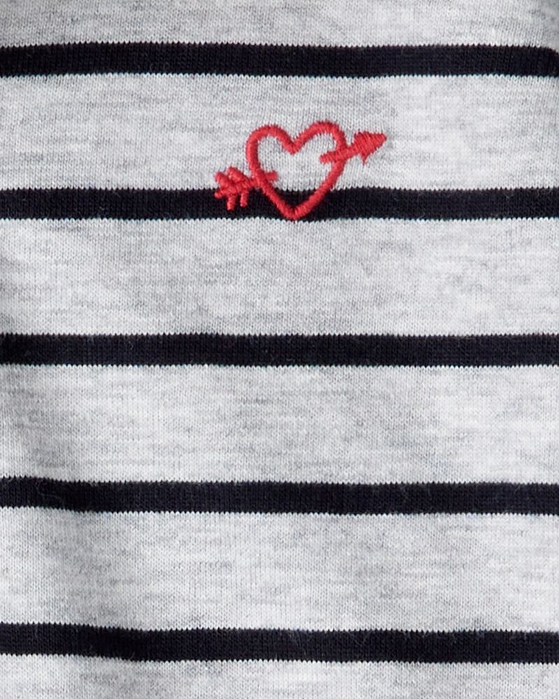 Baby Boy 2-Piece Striped Bodysuit & Pant Set - Grey, image 3 of 5 slides