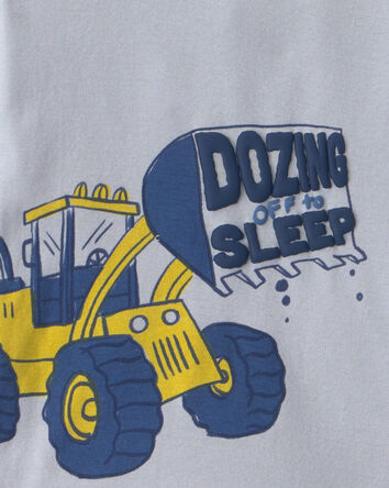 Baby Boy 4-Piece Construction 100% Cotton Snug Fit Pyjama Set - Blue, 
