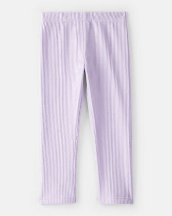 Tout-petit fille - Legging extensible c&ocirc;tel&eacute; facile &agrave; enfiler &ndash; Mauve, 