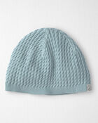 B&eacute;b&eacute; - Bonnet en tricot de coton biologique, image 1 sur 2 diapositives