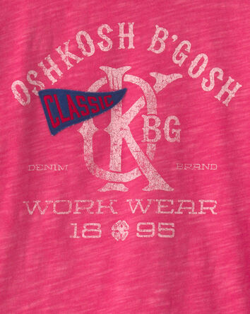 Boys 'OshKosh B'Gosh Workwear' Graphic Tee - Red, 