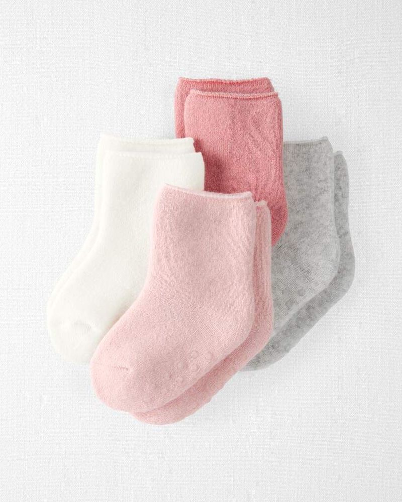B&eacute;b&eacute; - 4 paires de chaussettes antid&eacute;rapantes, image 1 sur 2 diapositives