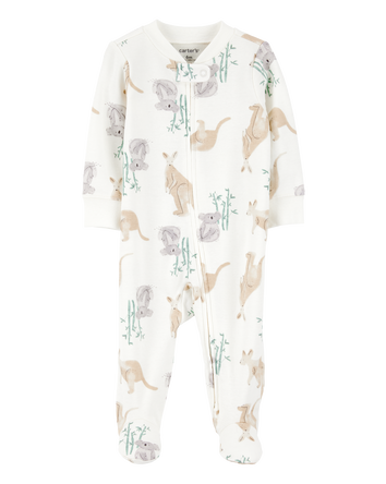 Baby Kangaroo 2-Way Zip Cotton Sleeper pyjamas, 