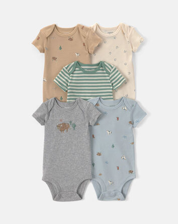 Baby 5-Pack Western Multipack Bodysuits, 