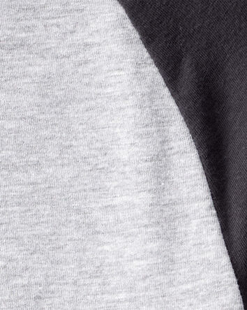 Garçons - T-shirt raglan à manches longues - Charbon, 
