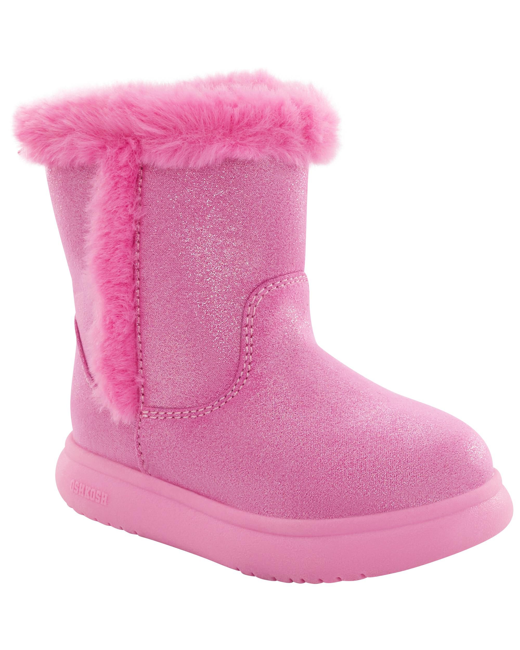Baby girl fur boots cheap