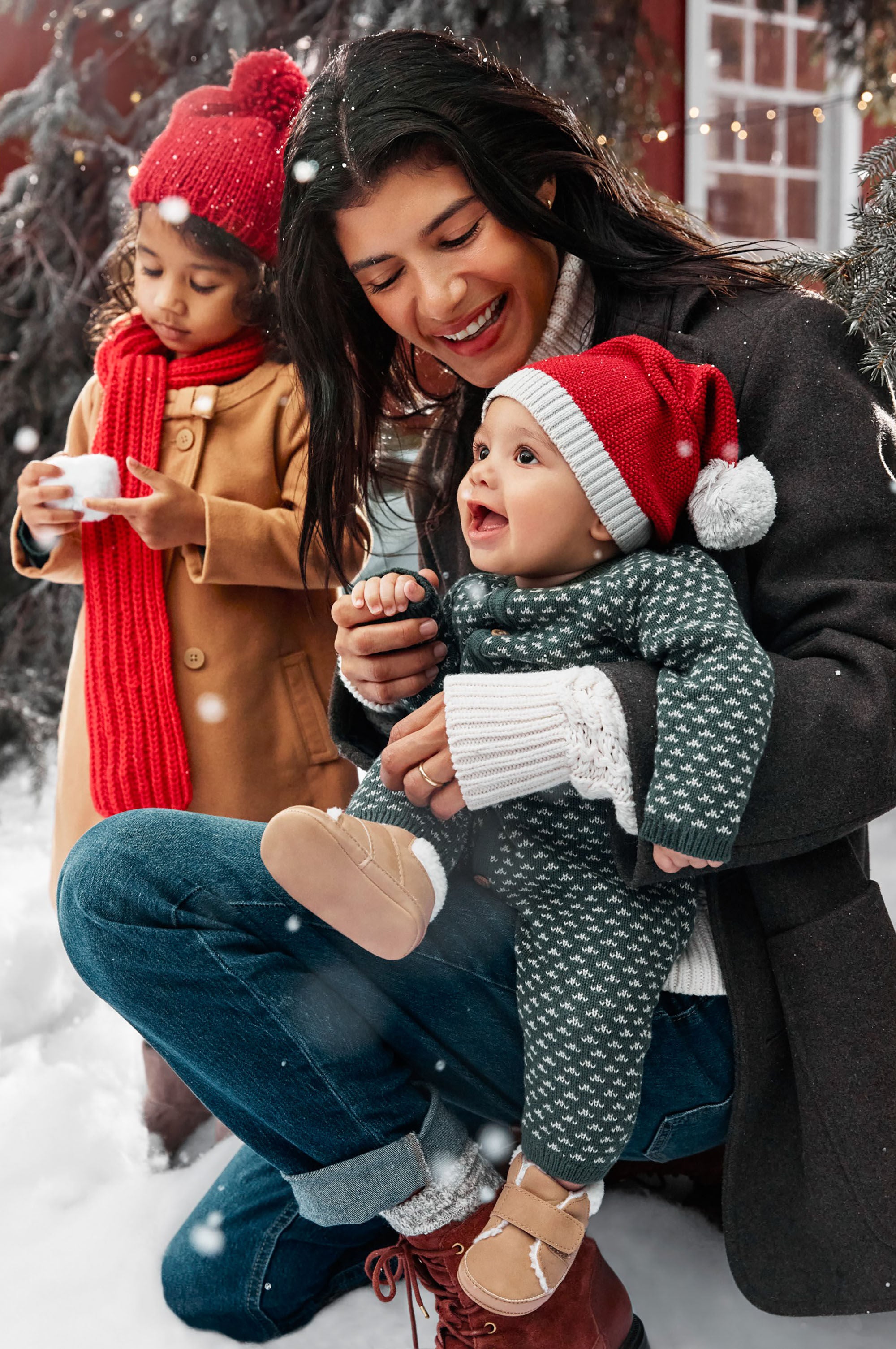 Toddler santa hat top