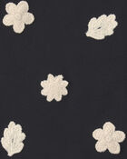 Toddler Girl Floral Embroidered Tank Top - Black, image 6 of 7 slides