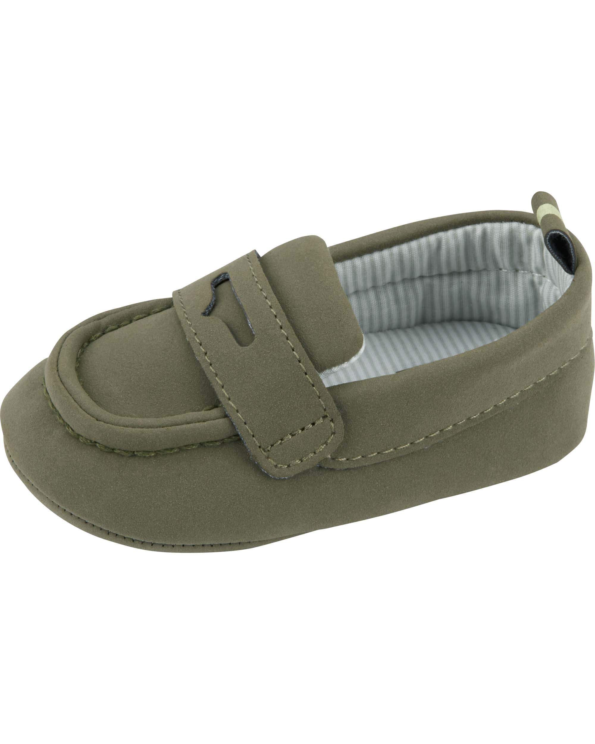 Grey store baby loafers