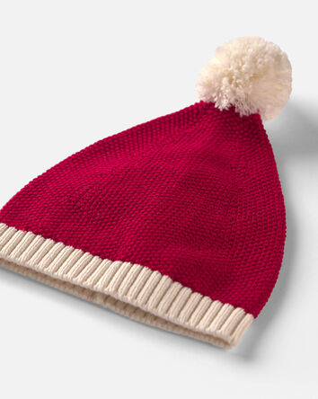 B&eacute;b&eacute; - Chapeau P&egrave;re No&euml;l en coton biologique, 