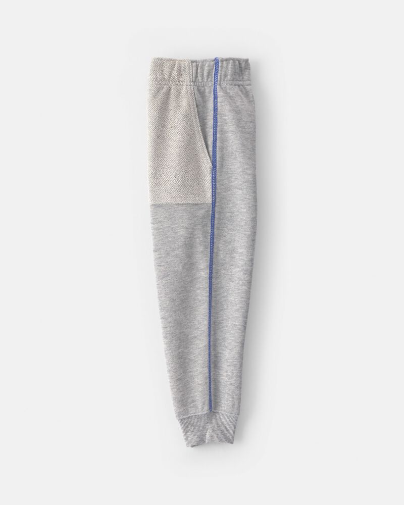 Toddler Boy 2-Piece 'Team Player' French Terry Sweatshirt & Pant Set - Grey, image 4 of 7 slides