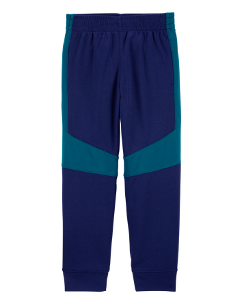 Kid Colourblock Active Mesh Pants - Navy, 