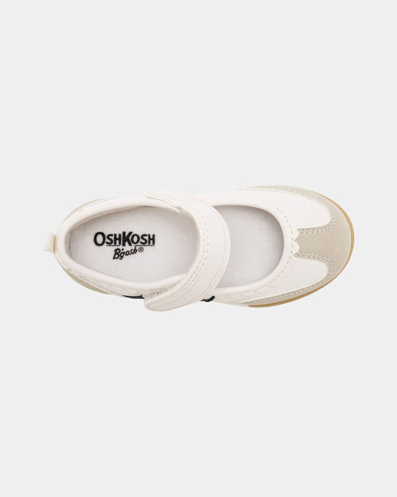 Toddler Girl Scalloped Flats - White, image 4 of 6 slides
