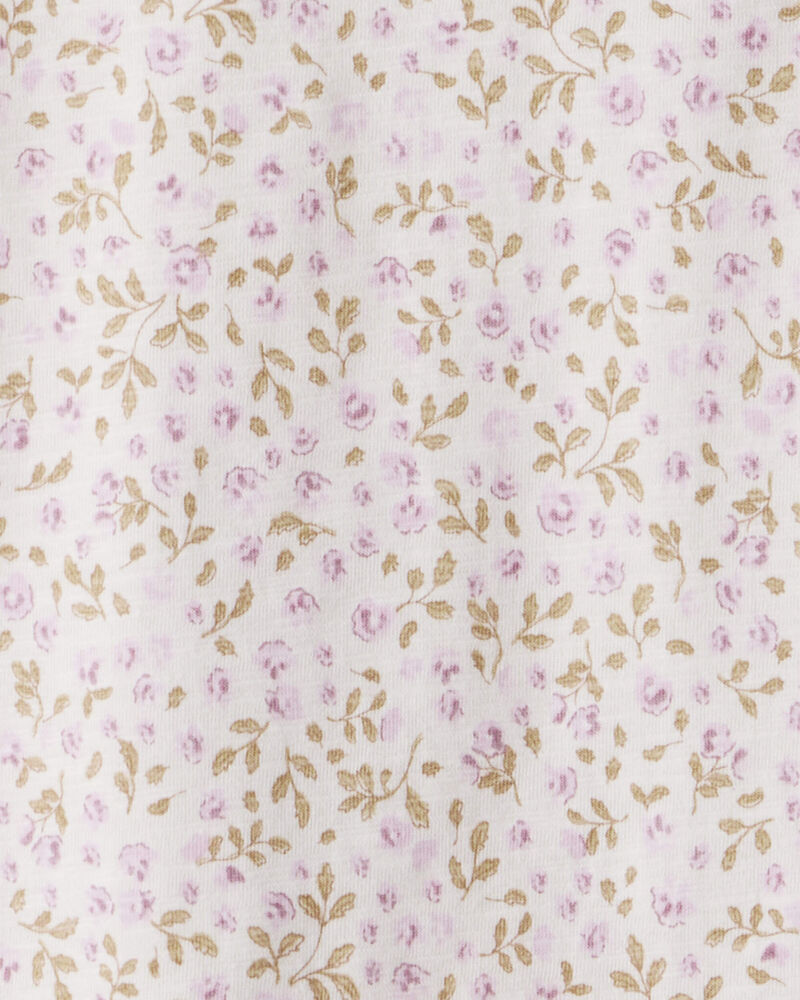 Toddler Girl 2-Pack Organic Cotton Tees in Botanic Muse Print, image 4 of 6 slides