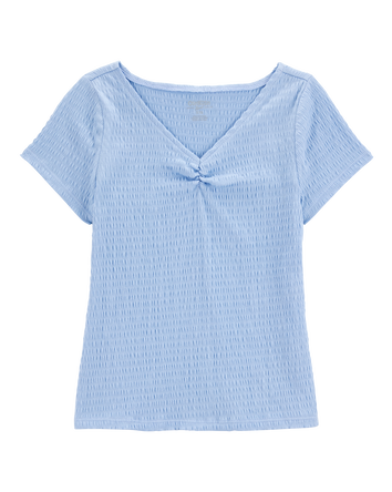 Kid Short-Sleeve Crinkle Top, 