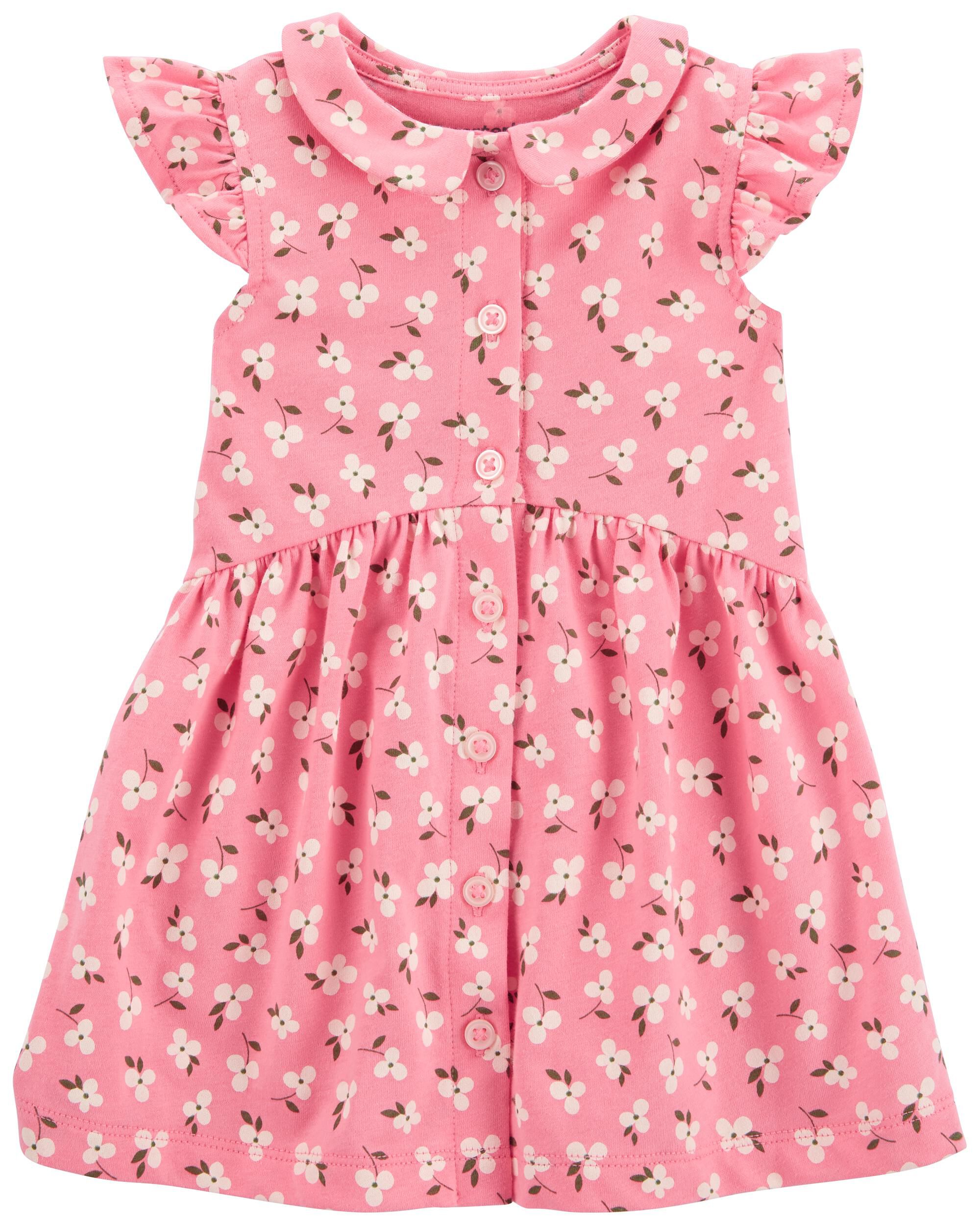 Floral Button Front Dress