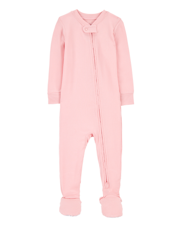 Baby Zip-Up PurelySoft 1-Piece Pyjamas - Pink, 