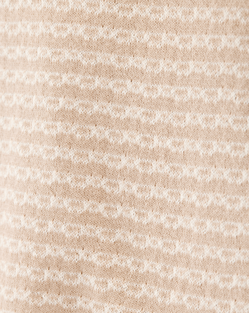 Enfant Chemise polo en tricot à rayures - Kaki, 