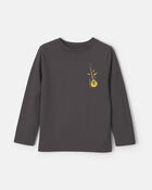 Boys 'Silence Is Overrated' Guitar Long-Sleeve Graphic Tee - Black, image 1 of 5 slides