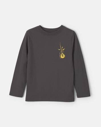 Boys 'Silence Is Overrated' Guitar Long-Sleeve Graphic Tee - Black, 