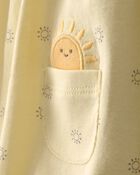 Baby Girl Sunshine Short-Sleeve Romper - Yellow, image 2 of 4 slides