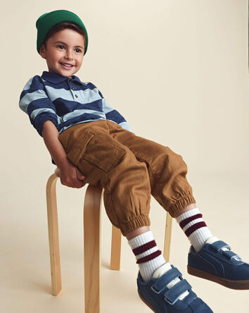 Toddler Boy Cargo Joggers &ndash; Khaki, 