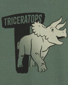 Toddler Dinosaur Short-Sleeve Graphic Tee - Green, image 2 of 3 slides