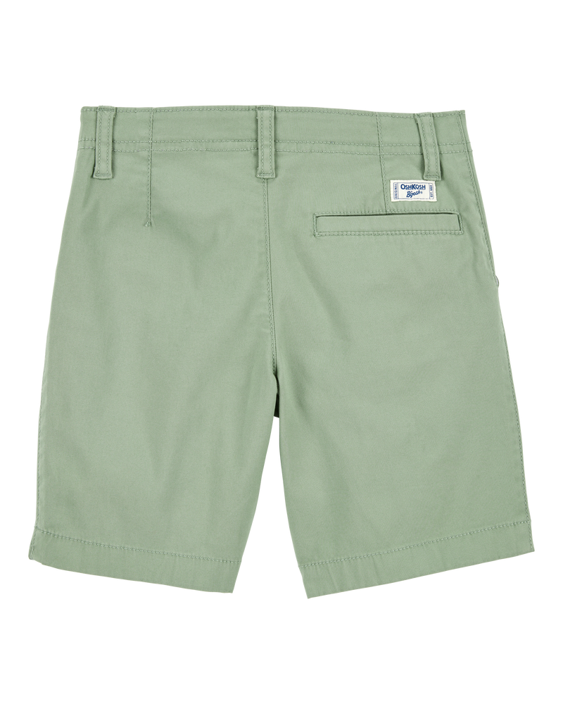 Boys Flat-Front Shorts - Green, image 2 of 4 slides