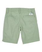 Boys Flat-Front Shorts - Green, image 2 of 4 slides