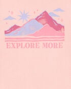 Kid Waffle Knit Long-Sleeve Tee - Pink, image 3 of 4 slides