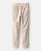 Filles - Pantalon de jogging en tricot &agrave; cordon de serrage et motif de c&oelig;urs - Cr&egrave;me, image 1 sur 3 diapositives