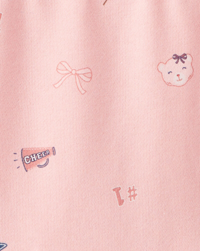 Toddler Girl French Terry Long-Sleeve Dress - Pink, image 3 of 4 slides