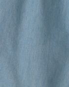 Baby Girl Chambray Sleeveless Romper, image 3 of 4 slides