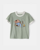 Toddler Boy Camping Dinosaur Graphic Tee - Green, image 2 of 5 slides