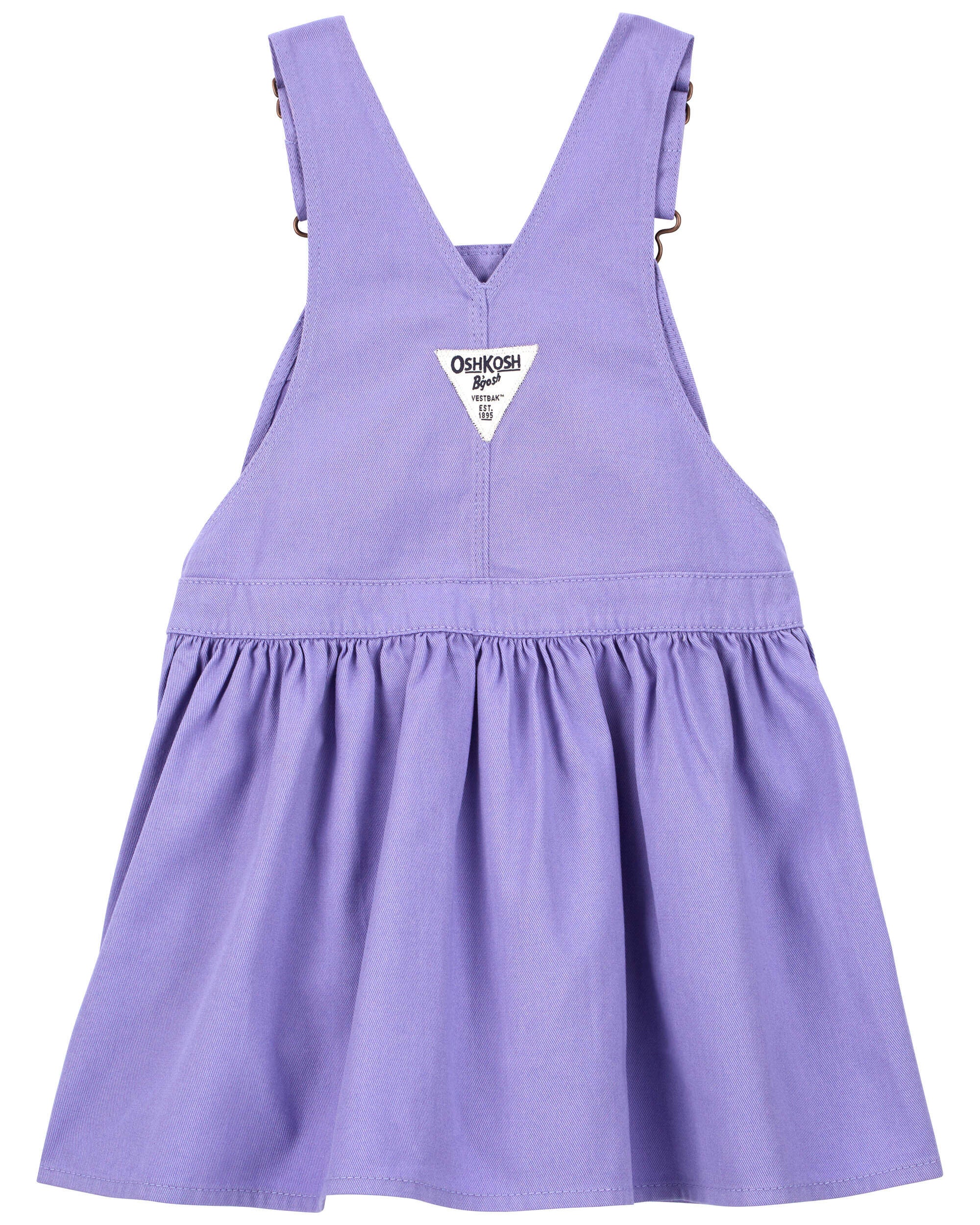 Purple Baby Tie Front Jumper Dress Carter s Oshkosh Canada
