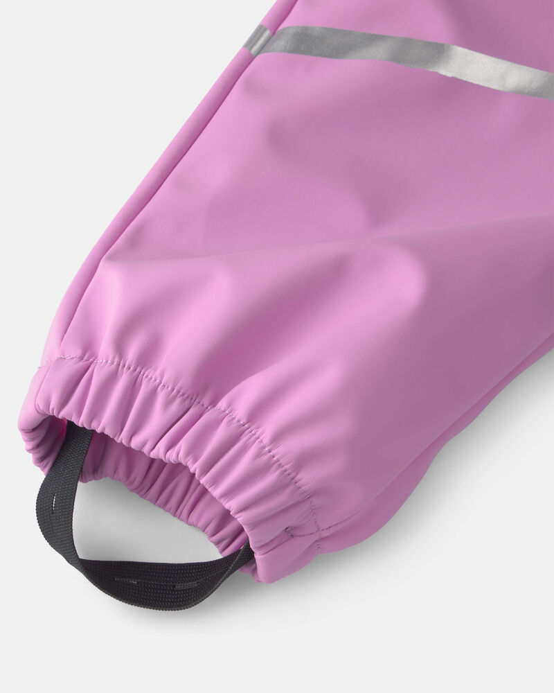 Toddler Girl Kombi Light Weight 1pc Rain Suit - Pink, image 3 of 4 slides