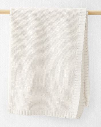 Organic Cotton Signature Stitch Blanket, 