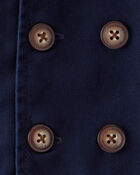 Baby Twill Long-Sleeve Button-Down Jacket - Navy, image 2 of 3 slides