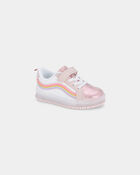 Toute-petit fille - Chaussures d&eacute;contract&eacute;es lumineuses &ndash; Blanc/Rose, image 1 sur 6 diapositives