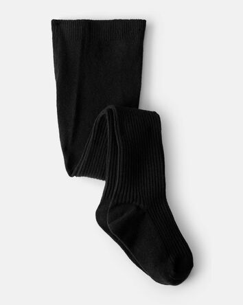 Tout-petit fille - Collants côtelés - Noir, 
