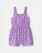 Toddler Girl Fish Romper - Purple, image 1 of 4 slides