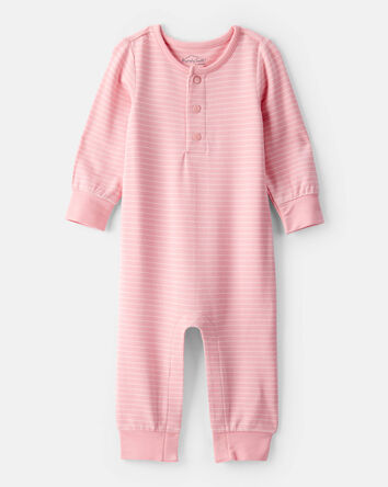 Bébé fille - Combinaison à manches longues PurelySoft – Rose, 