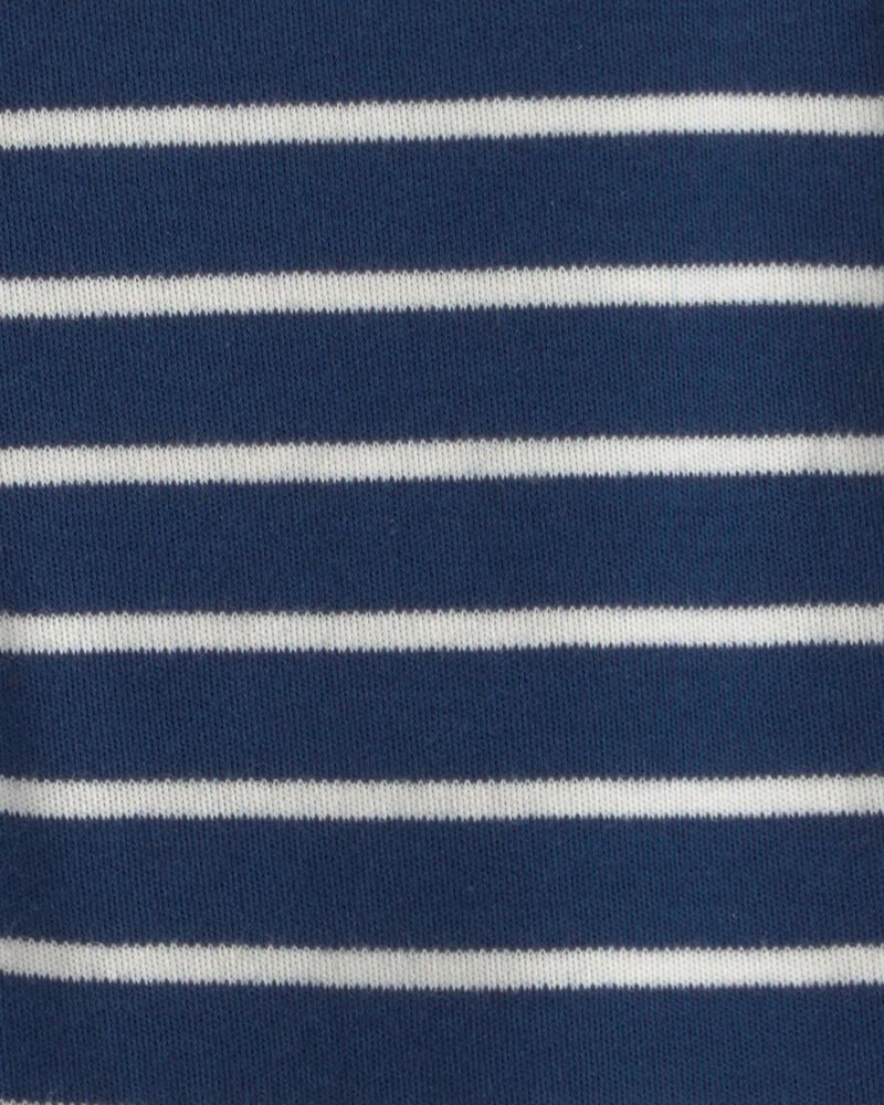 Baby Boy Lobster 2-Way Zip 100% Cotton Sleeper - Blue, image 5 of 6 slides