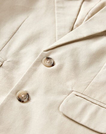 Toddler Linen Suit Jacket Made With Organic Cotton, 